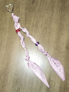 🔥Hand Crafted Purple Twilly And .925 Core Beads Key Chain / Bag Charm